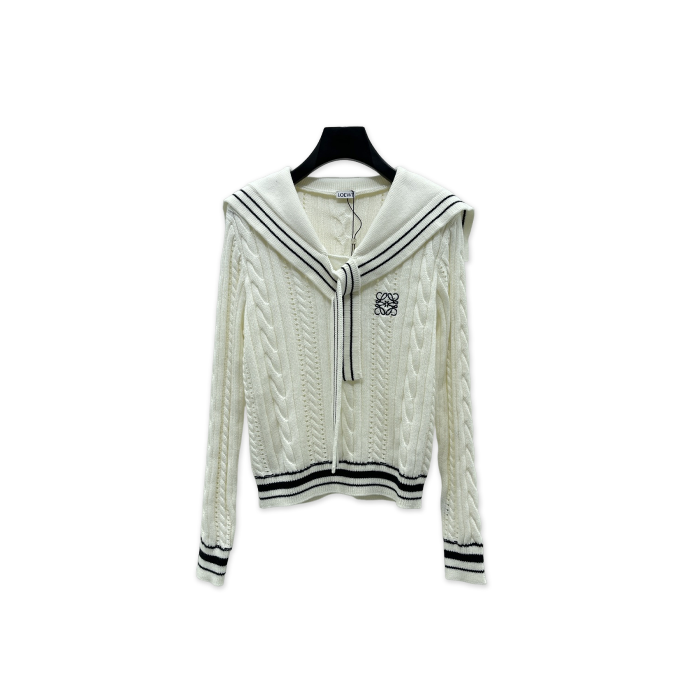 LOEWE SHAWL KNIT SWEATER